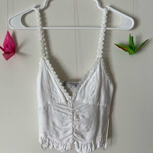 Zara floral strap crop top